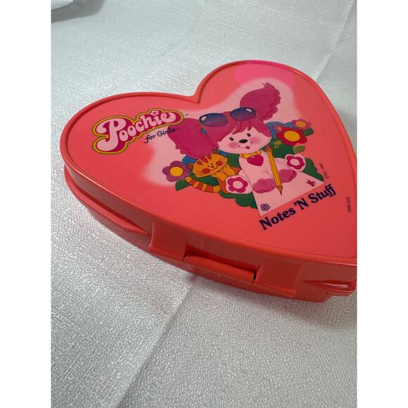 Poochie for girls notes ‘n stuff 6" heart vintage 1982 - Picture 6 of 7